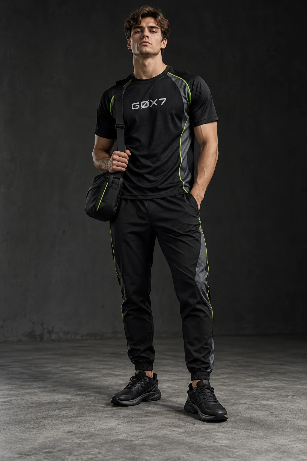 Athlete in the GØX7 stealth training look